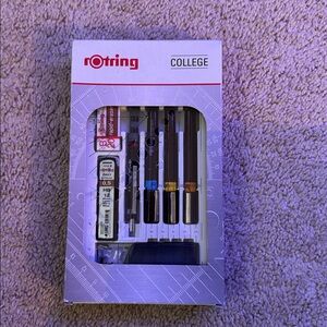 NIB-rOtring Isograph Technical Drawing Pen College Set